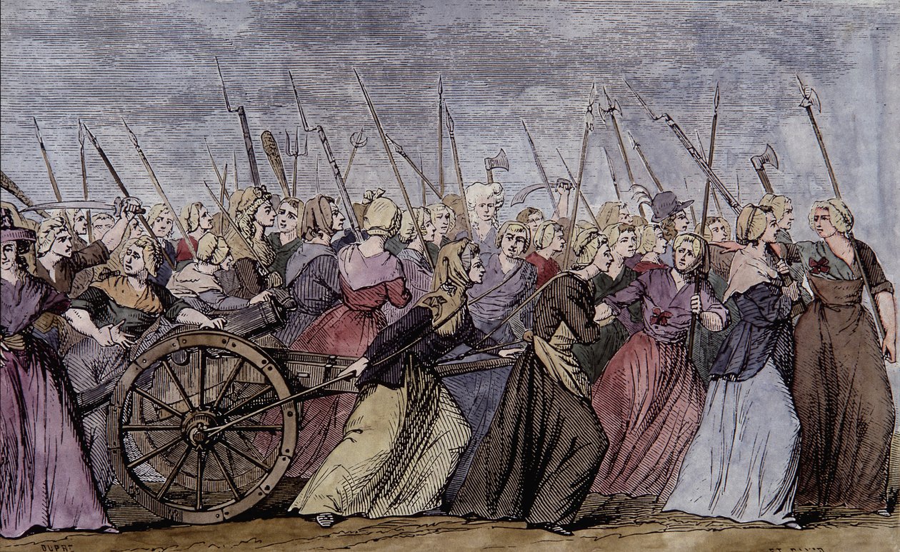 Kvinnemarsj på Versailles, 5. oktober av School French