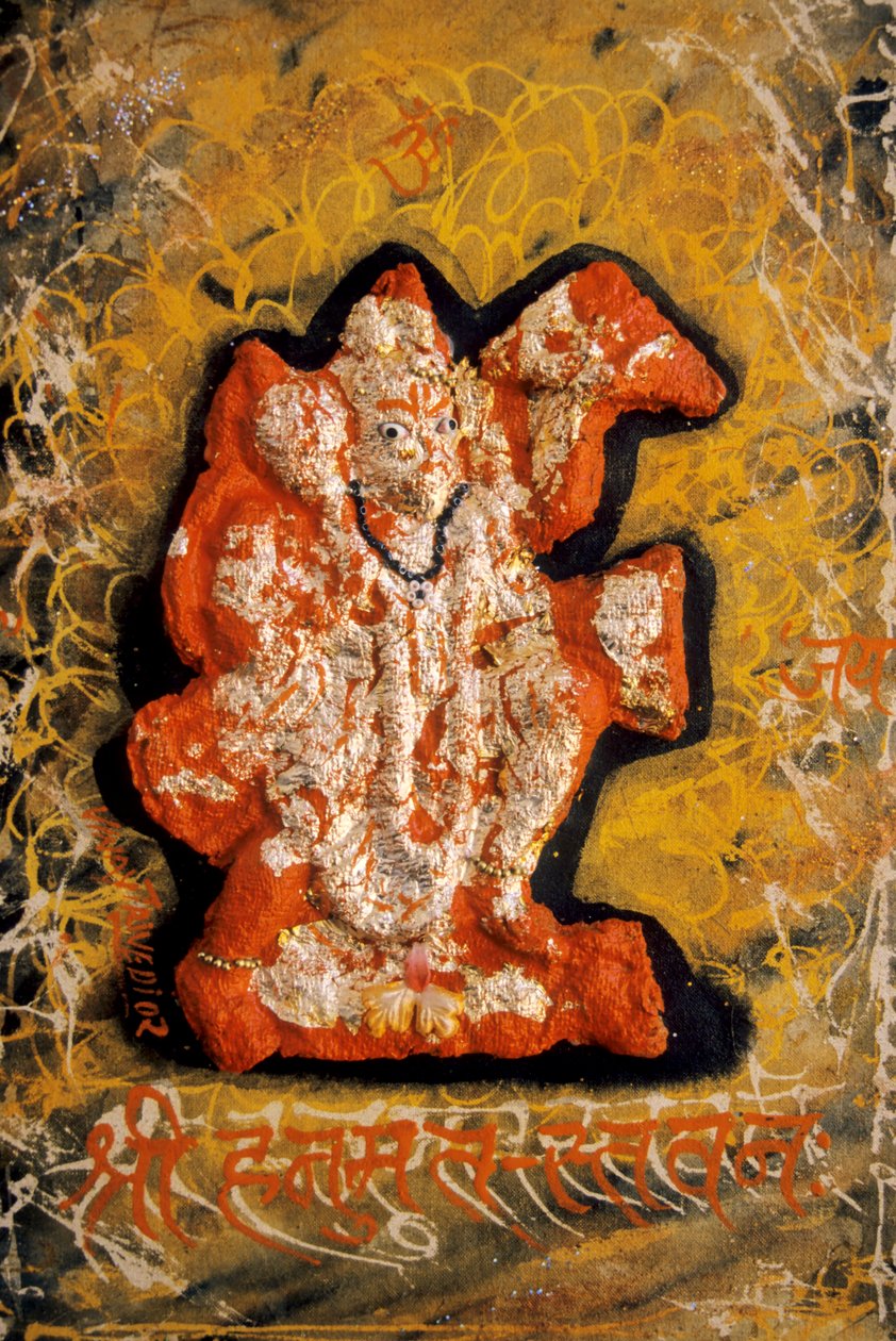 Lord Bajrangbali miniatyrmaleri av School Indian