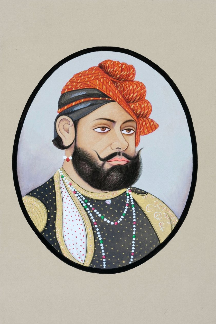 Miniatyrmaleri av Maharaja Jaswant Singh av School Indian