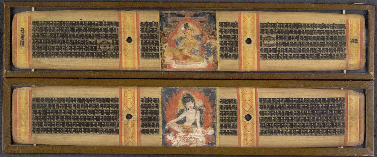 Eller. 6902, ff.163v-164 Avalokitesvara og Maitreya, fra 