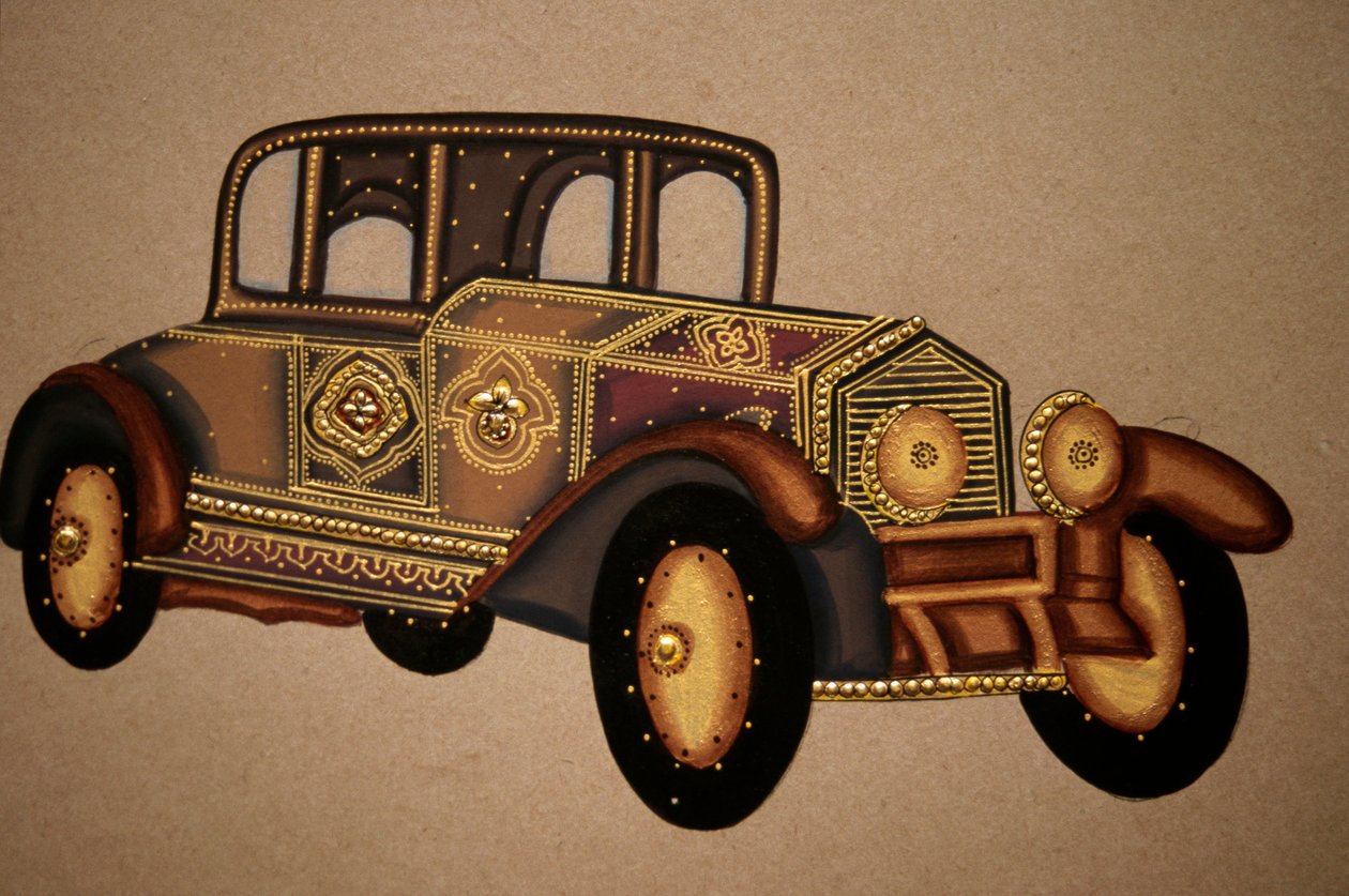 Maleri av Old Royal Car Pattern, India av School Indian