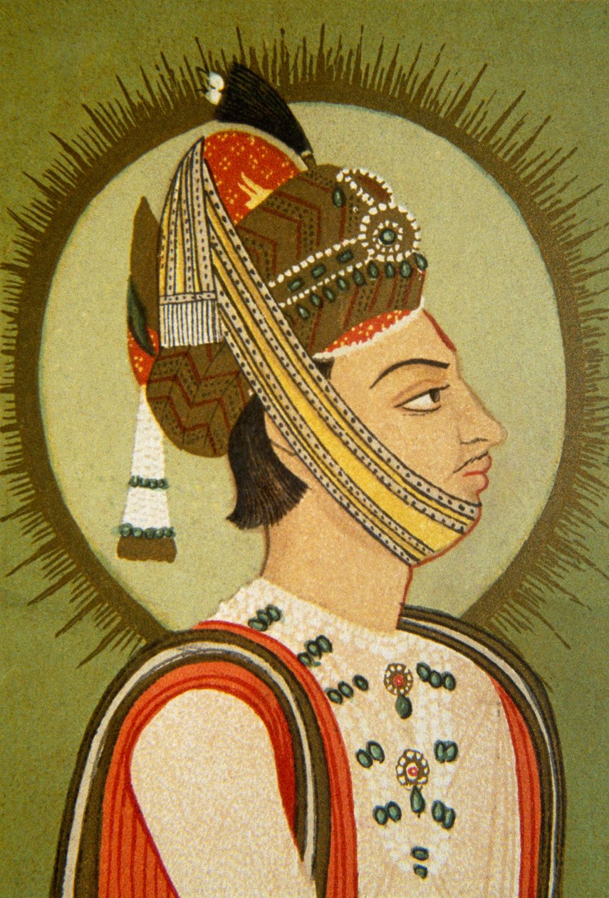 Portrett av Maharaja Jay Singh III, Jaipur, Rajasthan, India av School Indian