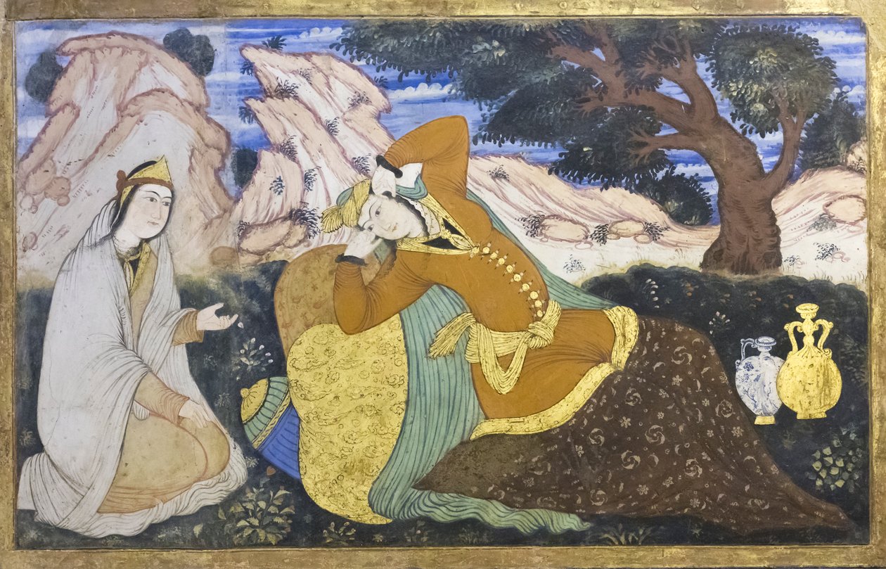 Fersk på Chehel Sotoun Palace, Esfahan, Iran av School Iranian