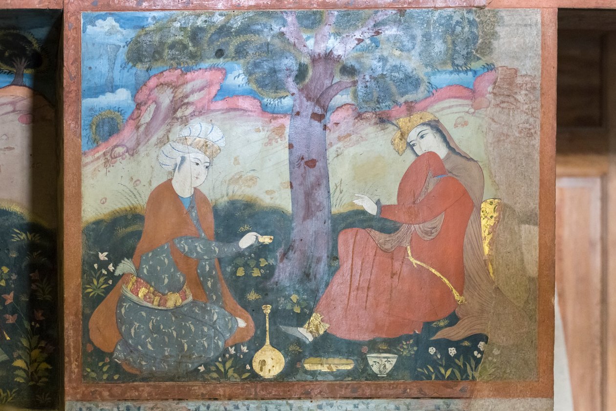 Fersk på Chehel Sotoun Palace, Esfahan, Iran av School Iranian