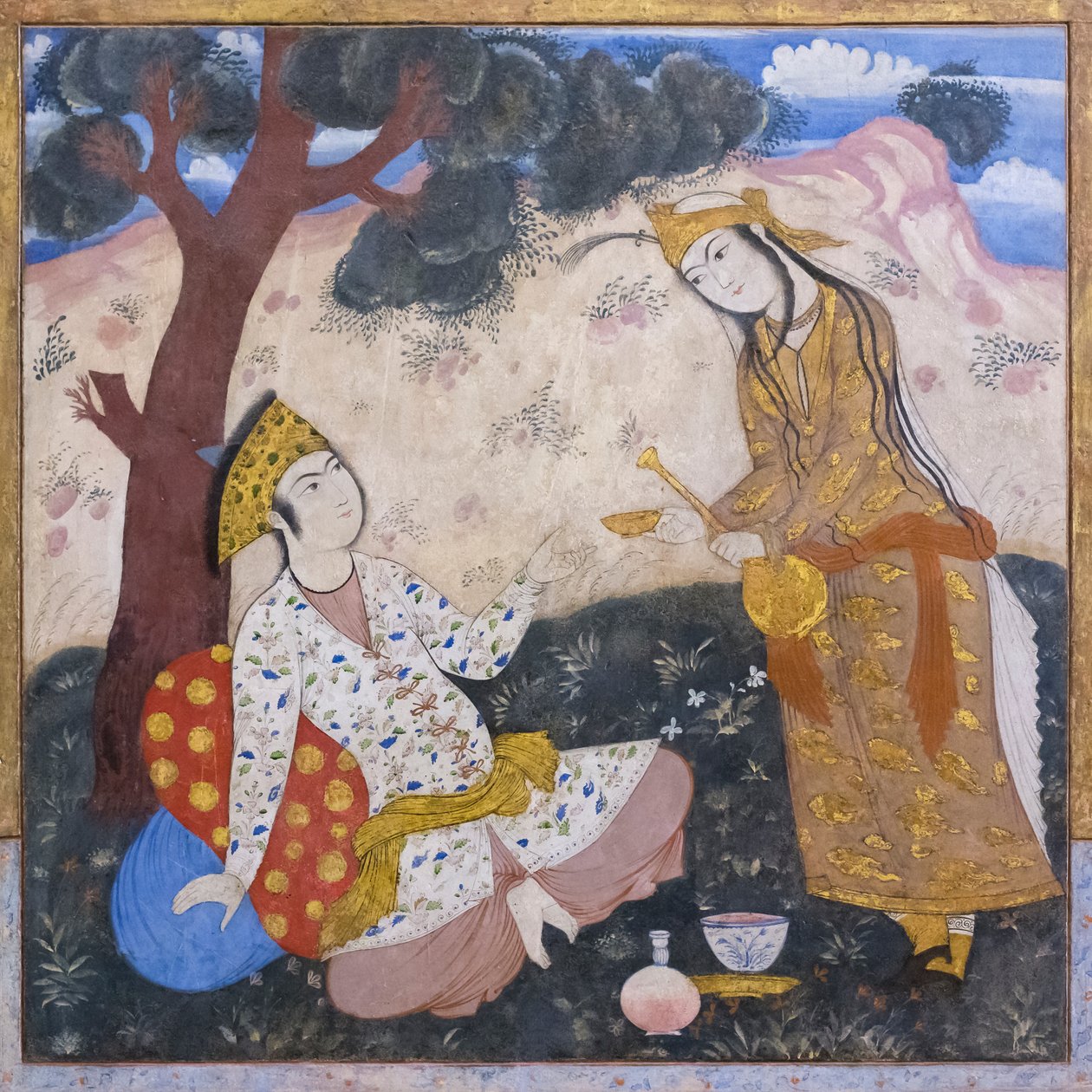 Fersk på Chehel Sotoun Palace, Esfahan, Iran av School Iranian
