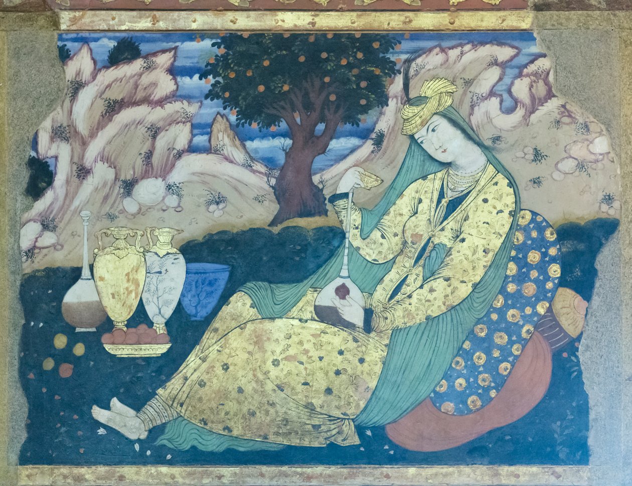 Fersk på Chehel Sotoun Palace, Esfahan, Iran av School Iranian