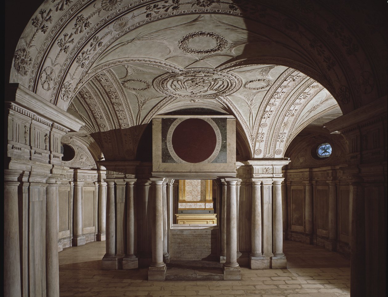 Krypten av kirken St Martino ai Monti, 4.-5. århundre av School Italian