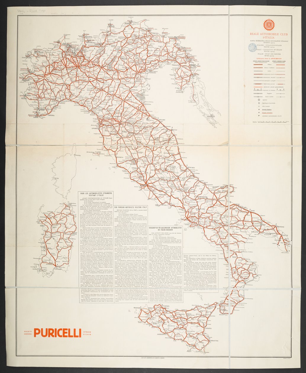 Veikart over Italia, 