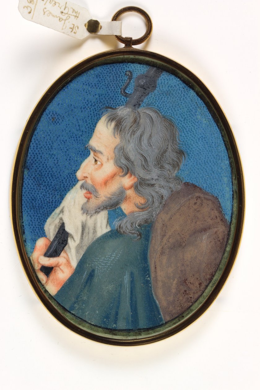 St. Jakob den store (akvarell på vellum) av School Italian