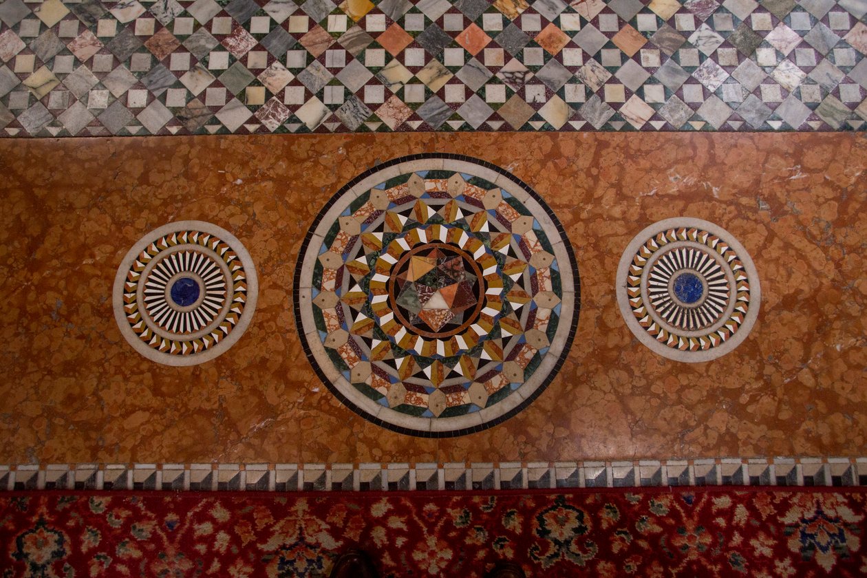 Markuskirken, kirke, fortau (mosaikk) av School Italian