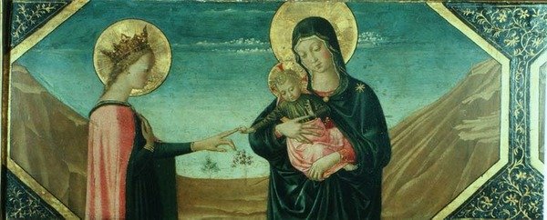 The Mystic Marriage of St. Catherine, Florentine School av School Italian