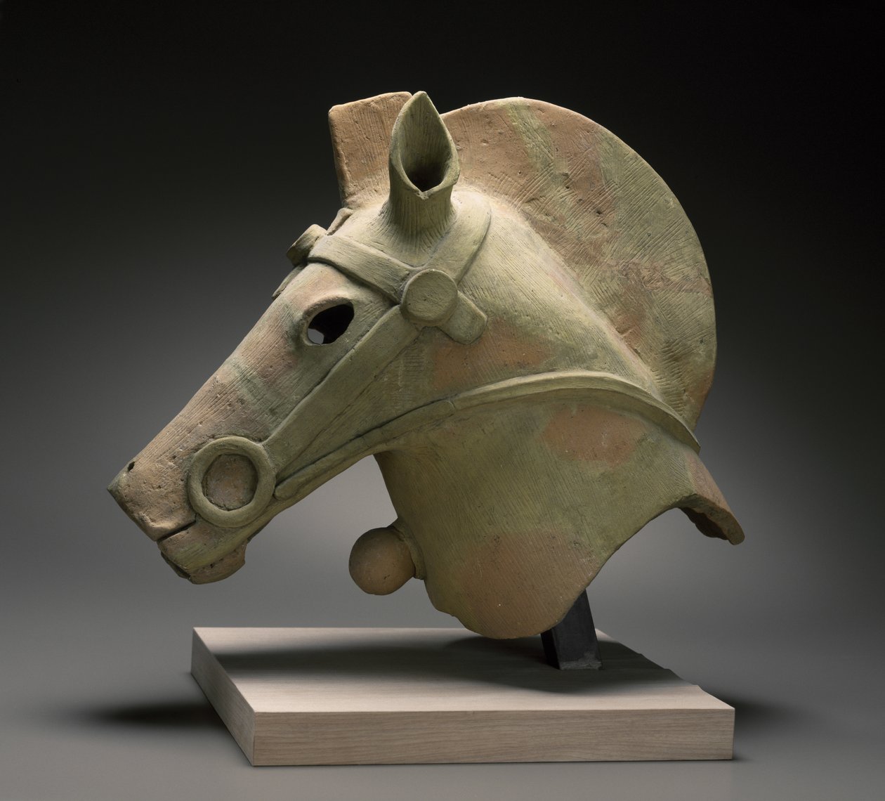 Haniwa-hest, ingen dato (rødt lertøy) av Japanese School