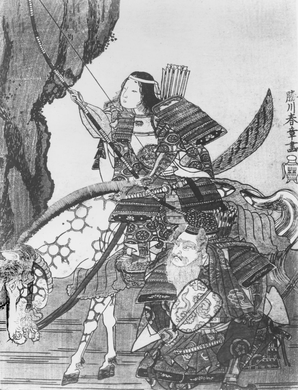 Jingo, keiserinne av Japan (litho) av Japanese School