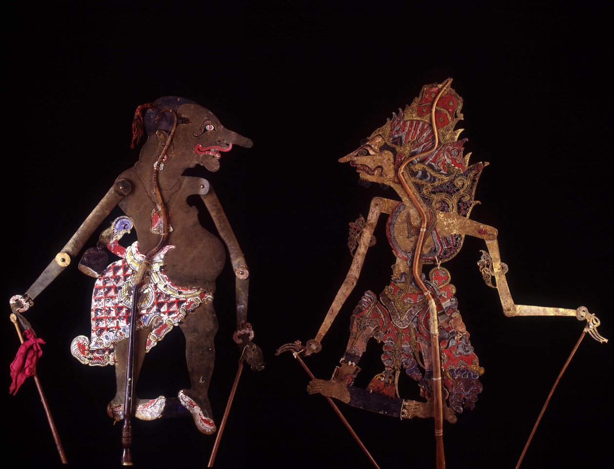 Wayang Kulit. Java-dukker. Jean Francois Hubert-samlingen. Paris av School Javanese