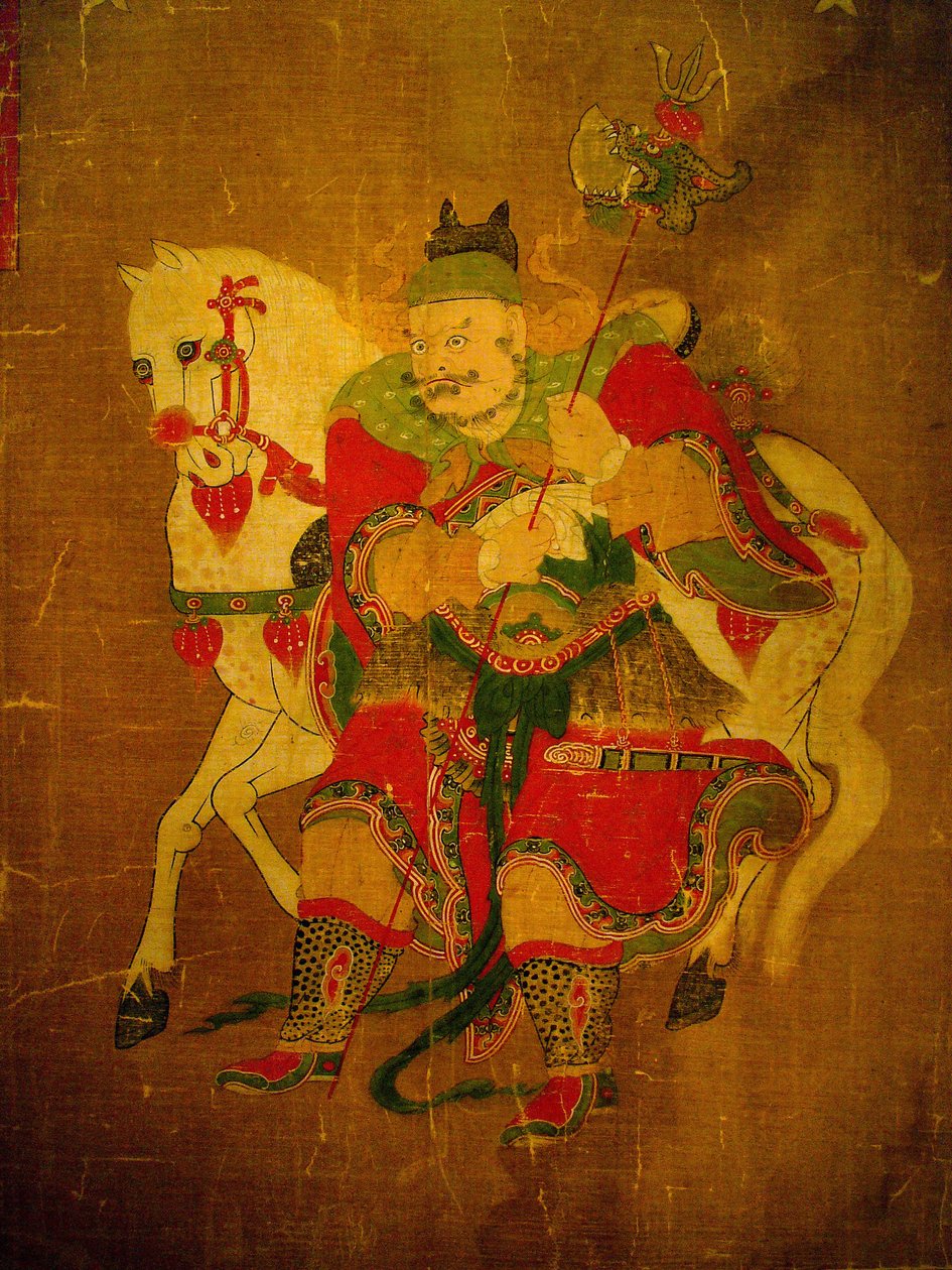 Messenger of Hell med hest, maleri på hamprull, Joseon-perioden, Kree. Seoul nasjonalmuseum, Republikken Korea av School Korean