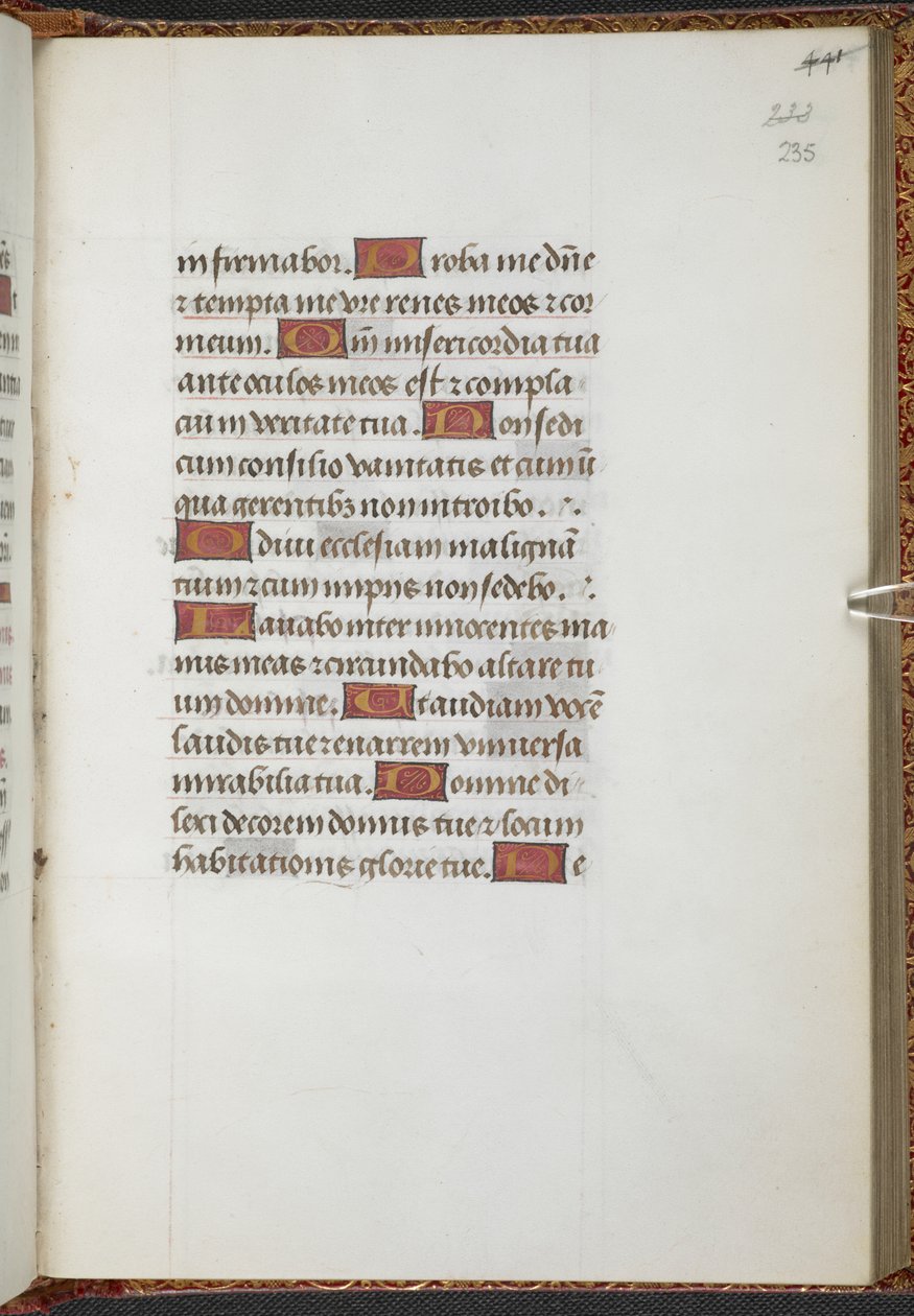 Kongebok 9, f.235r, Timebok, bruk av Sarum (#39;Anne Boleyns timebok#39;) (vellum) av School Netherlandish