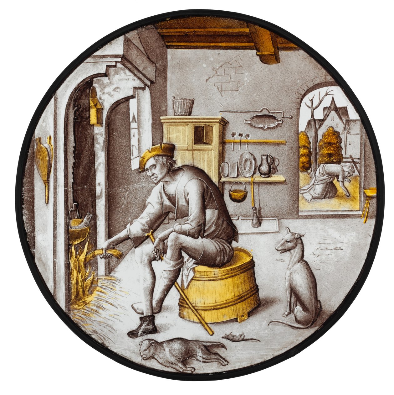 Sorgheloos ("Bekymringsløs") i fattigdom av School Netherlandish