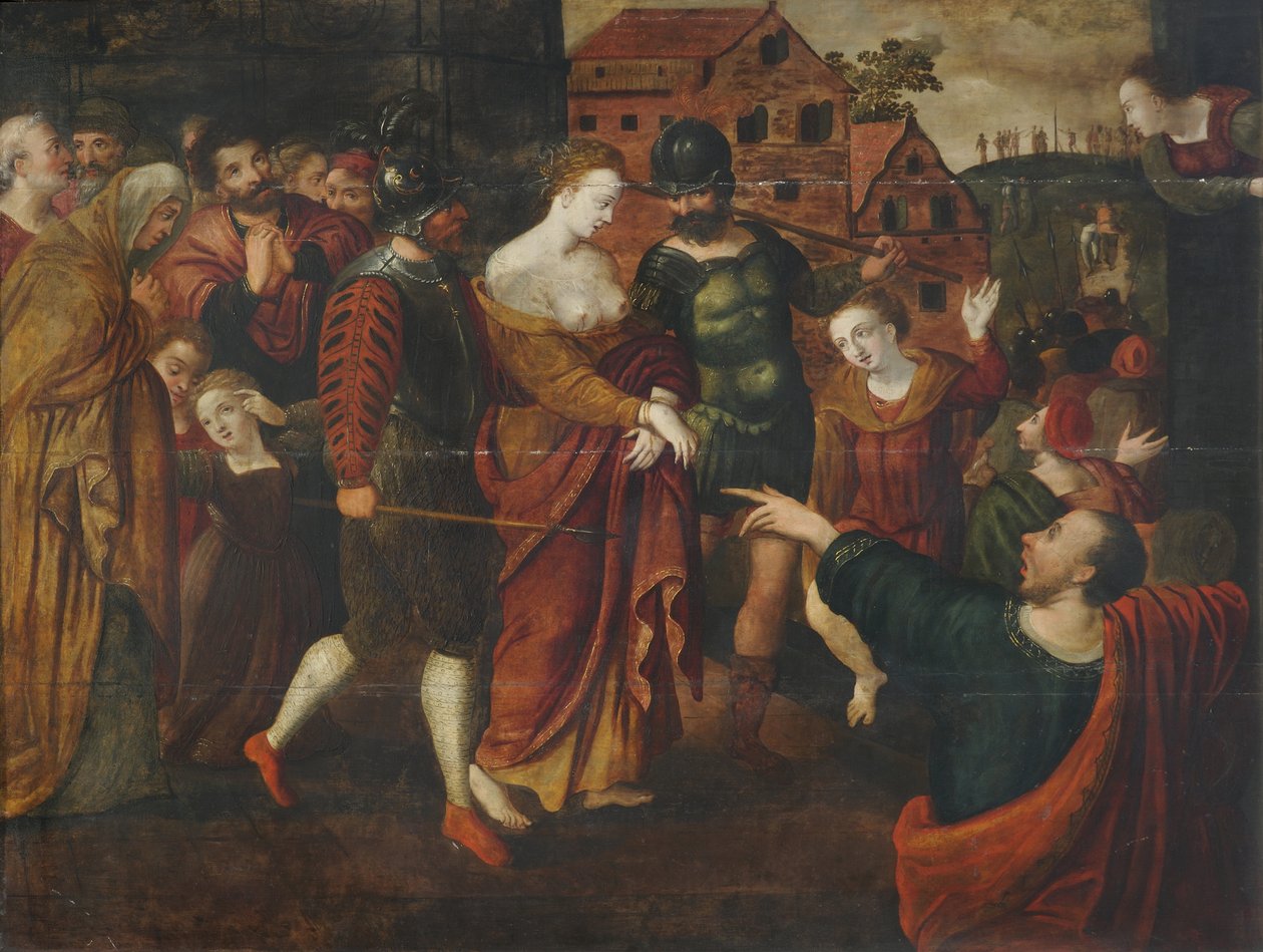 St. Agatha (olje på panel) av School Netherlandish