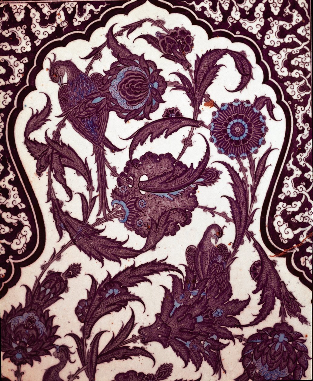 Ottomansk kunst: Iznik-keramikk dekorerer omskjæringshallen til Topkapi-palasset i Istanbul, Tyrkia av School Ottoman