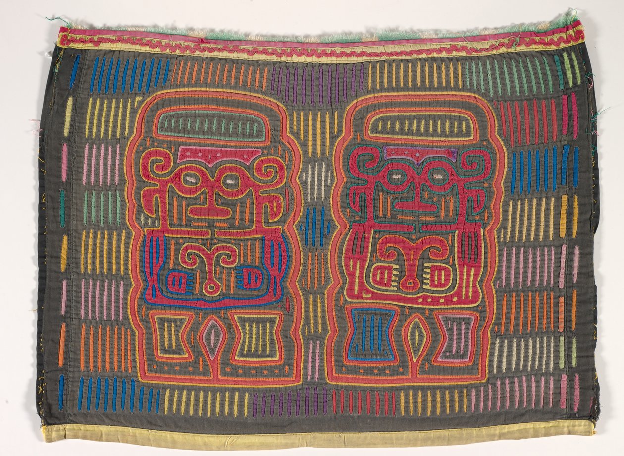 Skjortepanel (mola), Kuna People, San Blas Islands, ca. 1950-tallet (applikert bomull) av School Panamanian