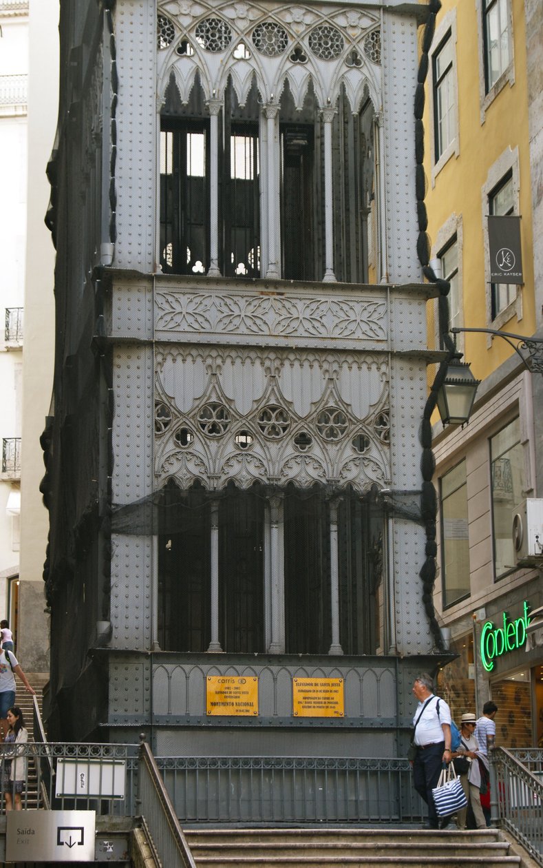 Santa Justa Lift, Lisboa, Portugal (bilde) av School Portuguese
