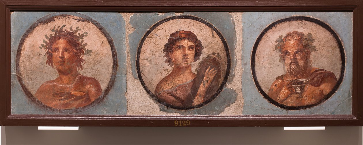Medaljongportretter, Pompeii av School Roman