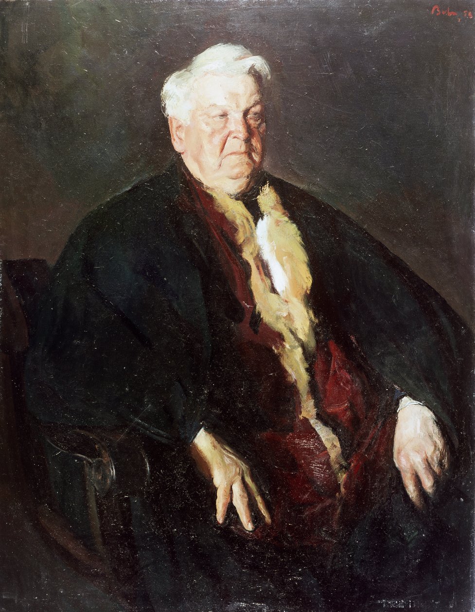 Portrett av Mihail Sadoveanu (Pascani av School Romanian