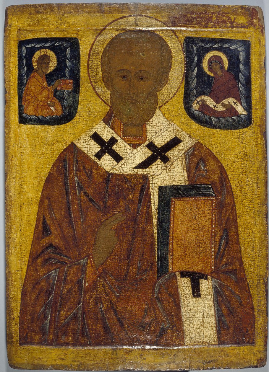 Ikon av St Nicholas av School Russian
