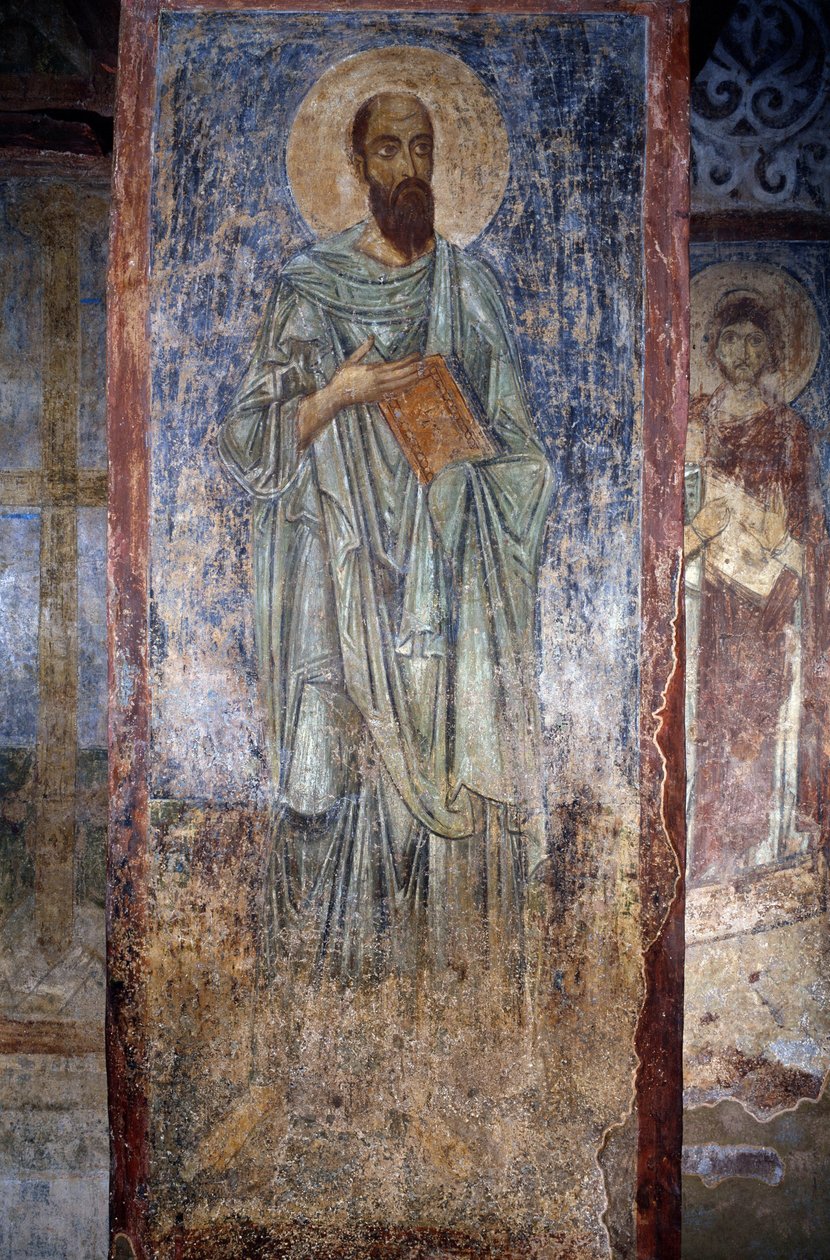 ""Apostelen Paulus"" russisk ikon. 1000-tallet. Saint Sophia Cathedral, Kiev, Ukraina av School Russian