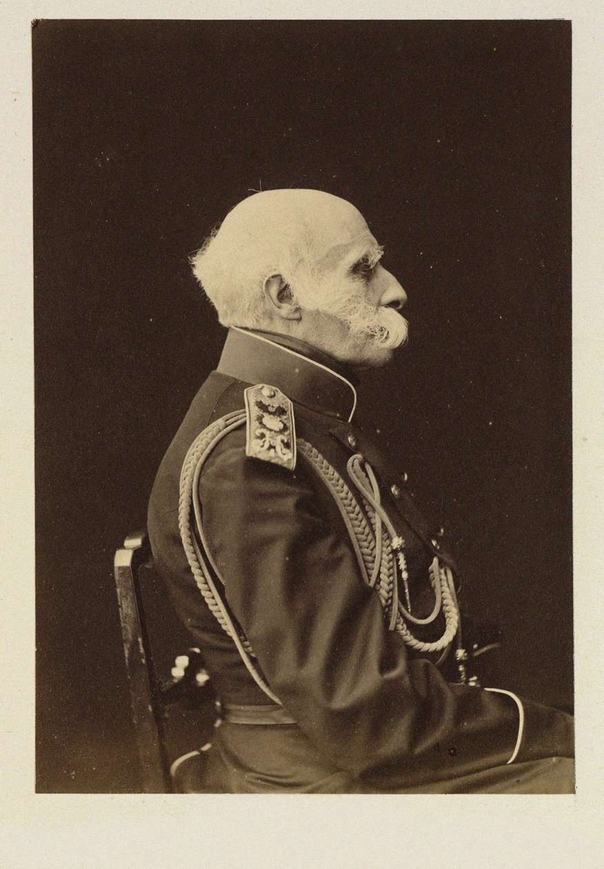 Grev Friedrich Benjamin von Lutke, tysk navigatør, geograf og oppdagelsesreisende i Østersjøen, gjenstand for det russiske imperiet - Portrett av grev Fjodor Petrovitsj Litke (1797-1882), Anonym . Litografi av School Russian