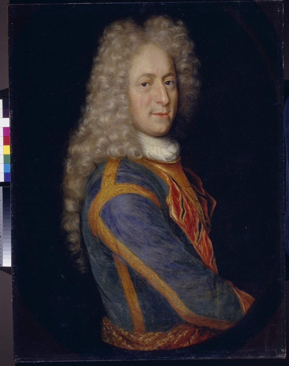 Portrett av marskalk Ivan Yurievich Trubetskoy (1667-1750) (Portrett av Ivan Yurievich Trubetskoy). Anonymt maleri, olje på lerret av School Russian