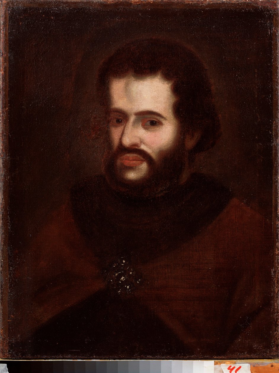 Portrett av tsar Ivan V Aleksijevitsj (1666-1696). Maleri av en russisk mester, olje på lerret, tidlig 1700-tall. Nasjonalt kunstgalleri i Komi-republikken, Sykyivkar (Russland). av School Russian