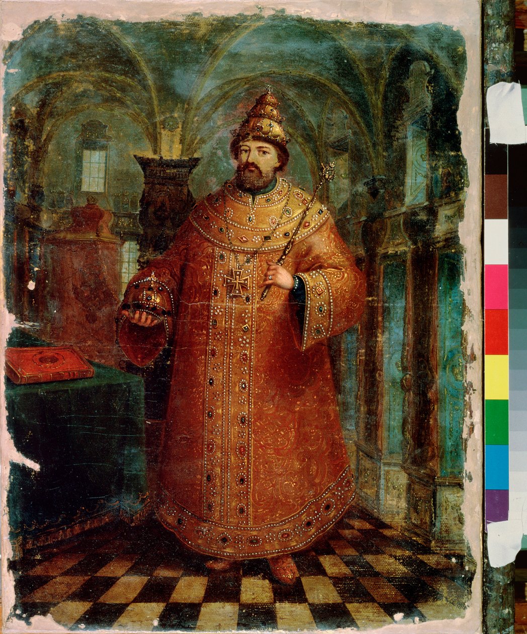 Portrait du tsar Michel I de Russie (1596-1645). Peinture d