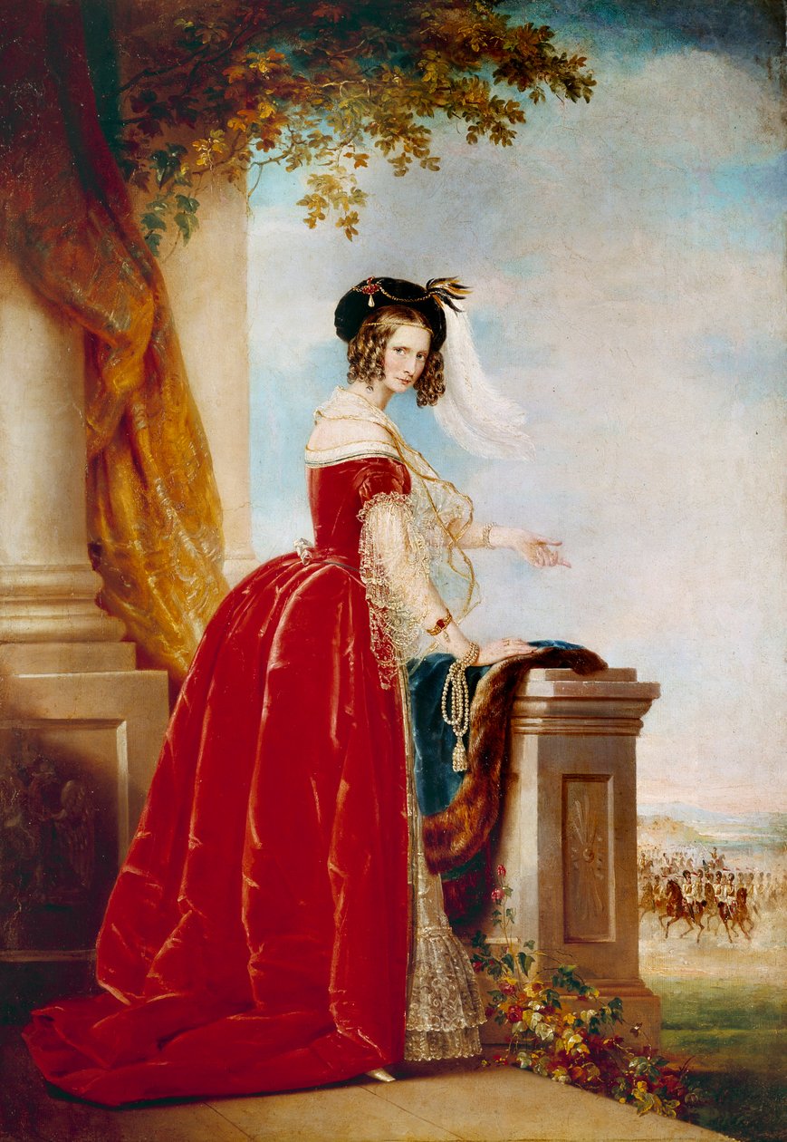 Portrett av Impress Alexandra Fedorovna eller Alexandra Feodorovna (1872-1918), kona til Nicholas II. Anonymt maleri av den russiske skolen. St. Petersburg, Eremitasjen. av School Russian