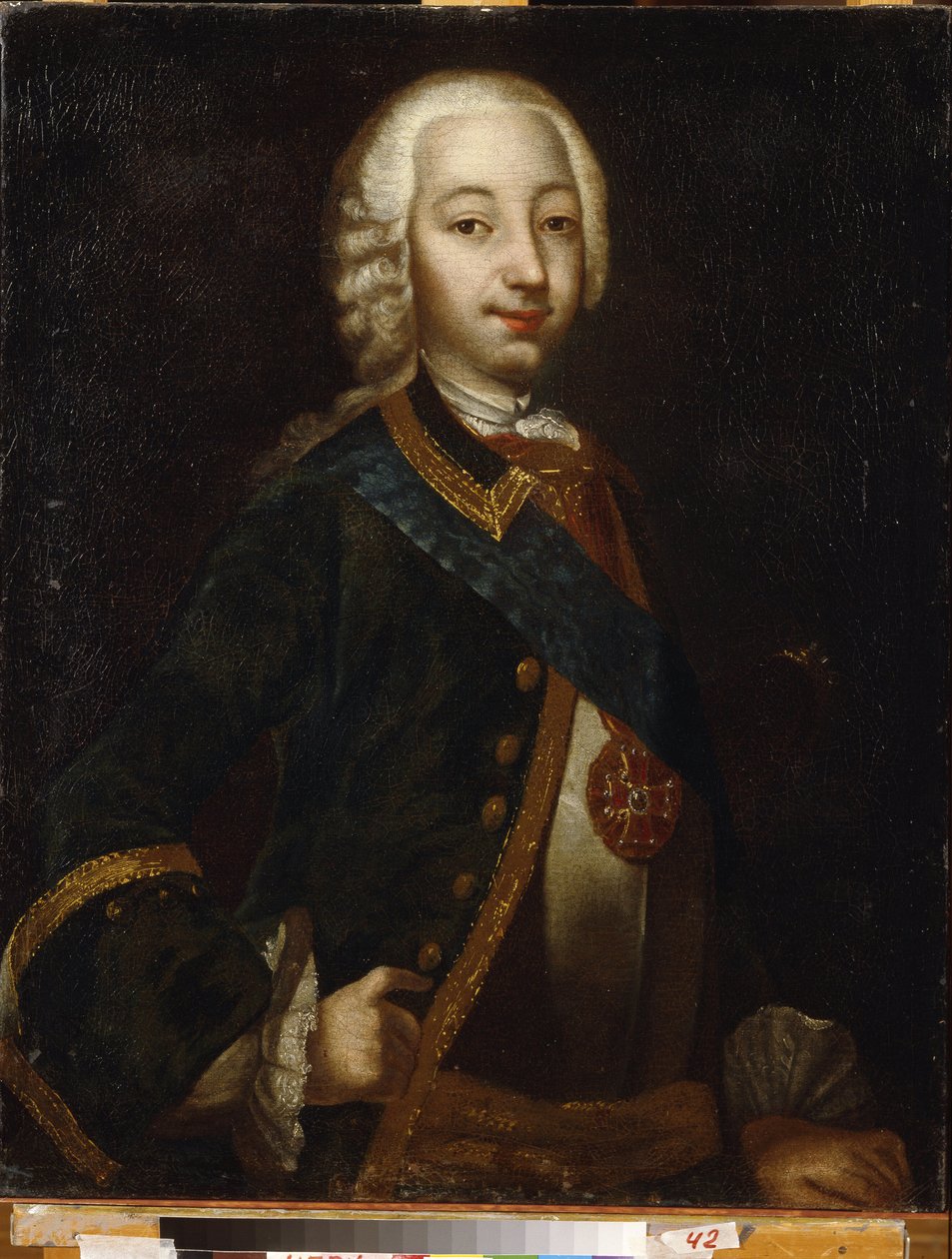 Portrett av tsaren Peter III av Russland av School Russian