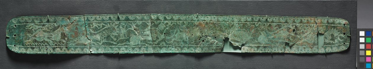 Running Animals Belt, ca. 1000 f.Kr. (bronse, hamret og innskåret) av School Russian