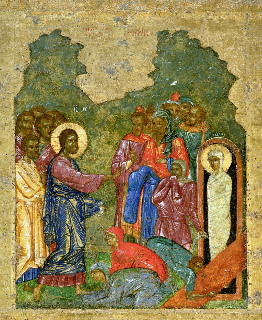 The Raising of Lazarus, Novgorod-skolen av School Russian