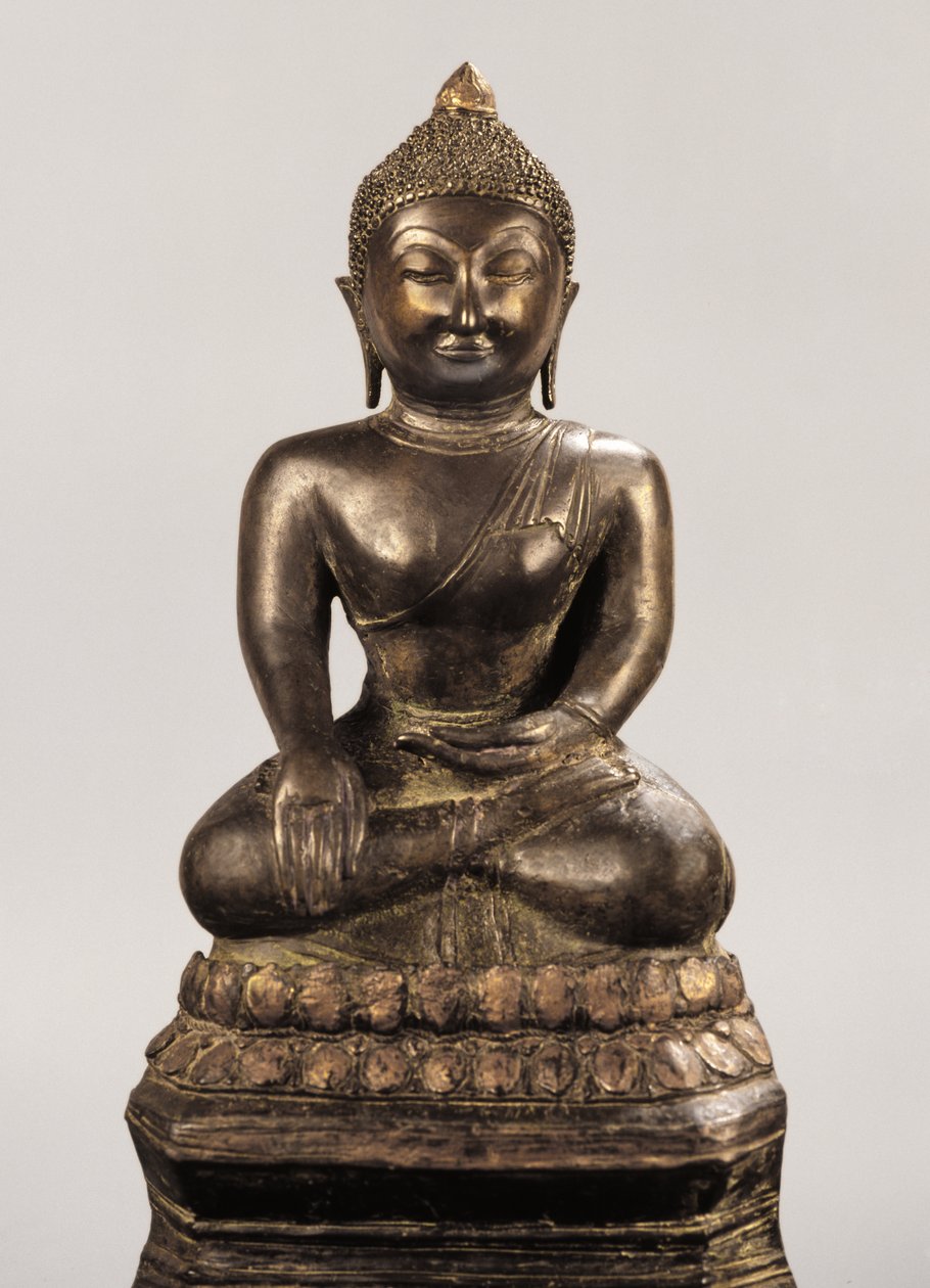 Buddha-bilde fra Ayutthaya-perioden (bronse) av School Siamese