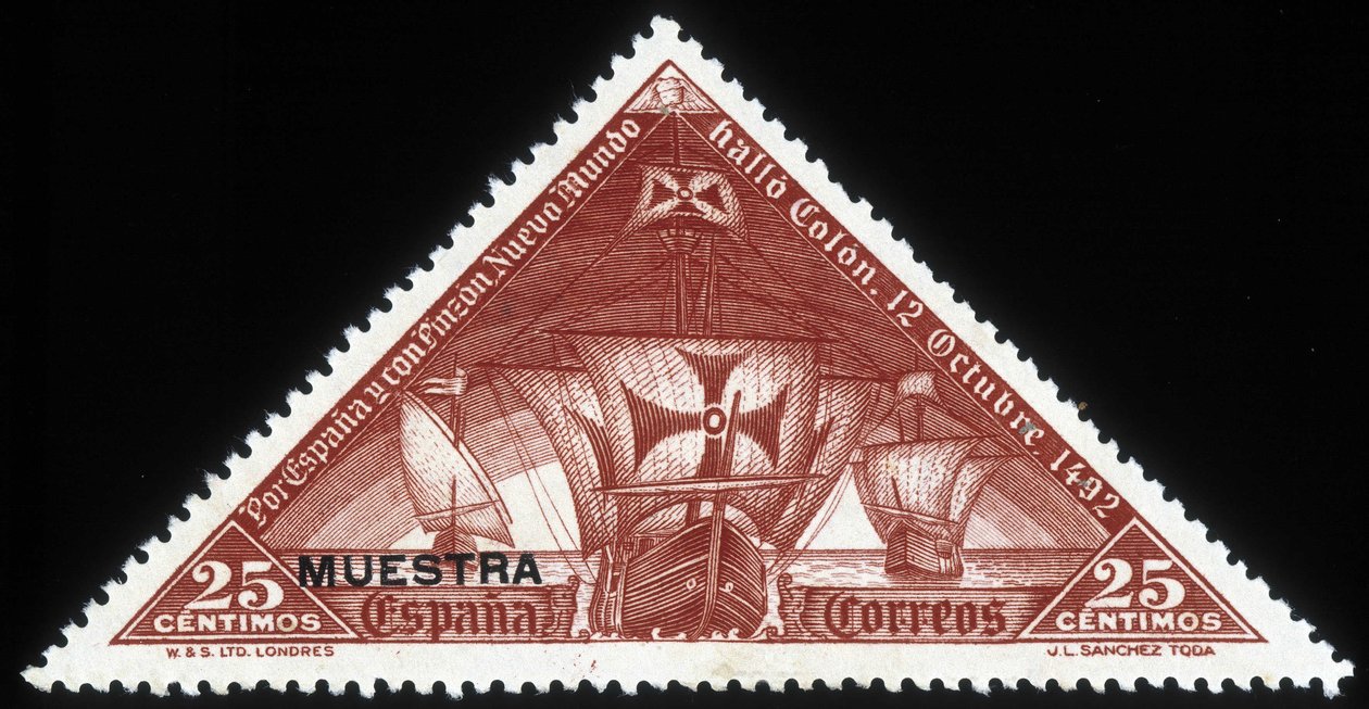 Spansk stempel på Christopher Columbus sine karaveller av School Spanish