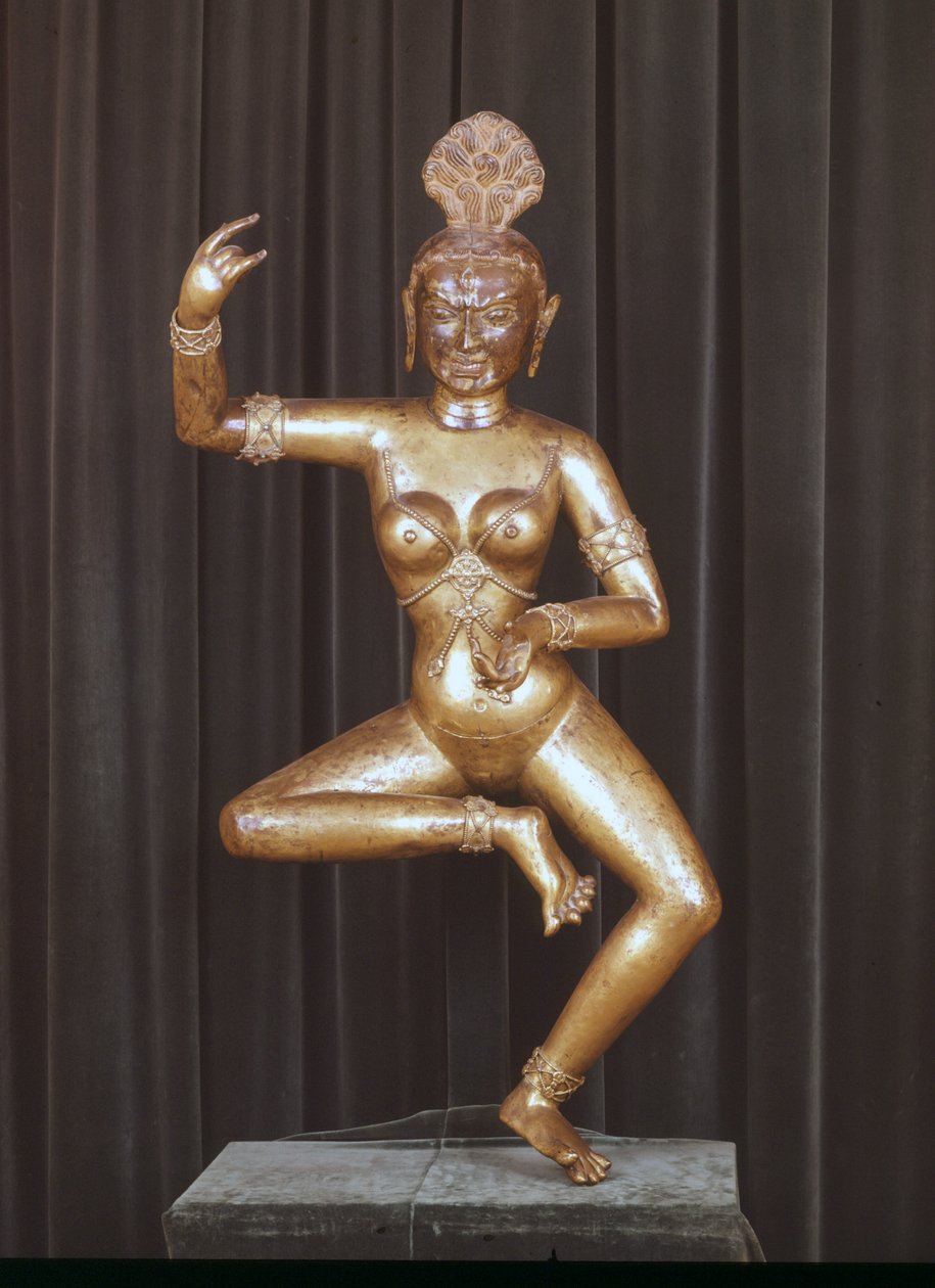Gudinnen Dakini, tibetansk infernalsk gud. Statuett, Guimet-museet, Paris av School Tibetan