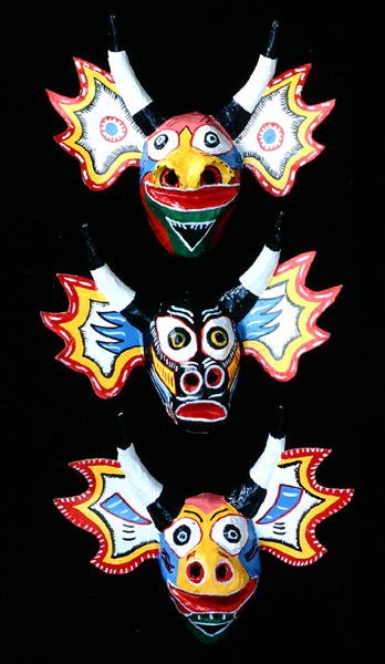 Karnevalsmasker, Venezuela (malt tre) av School Venezuelan