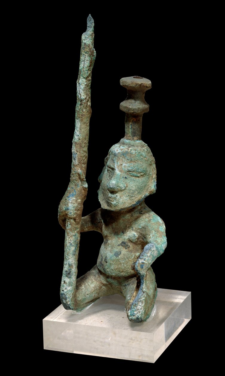 Civilization Dongson: lampeholder i bronse. 300 f.Kr.-200 e.Kr. Fra Vietnam. Paris, Guimet-museet, Nasjonalmuseet for asiatisk kunst av School Vietnamese