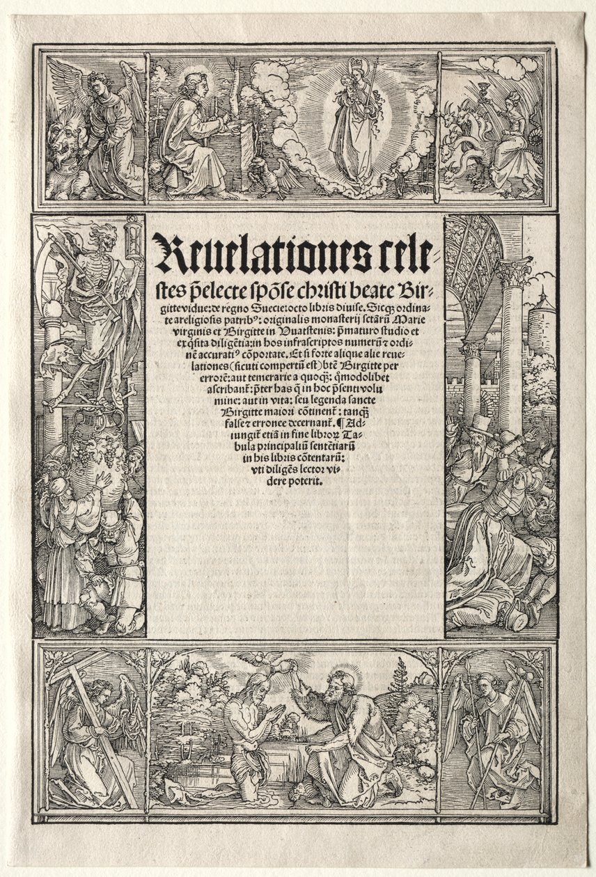 Grens - med Kristi dåp av School of Albrecht Dürer