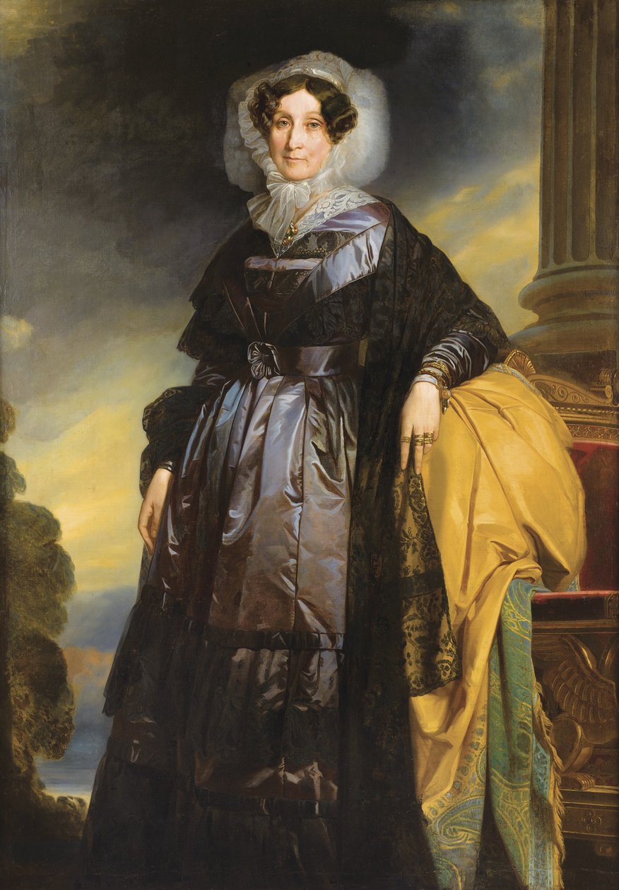Portrett av Adelaide dOrléans 1777-1847 av School of Franz Xaver Winterhalter