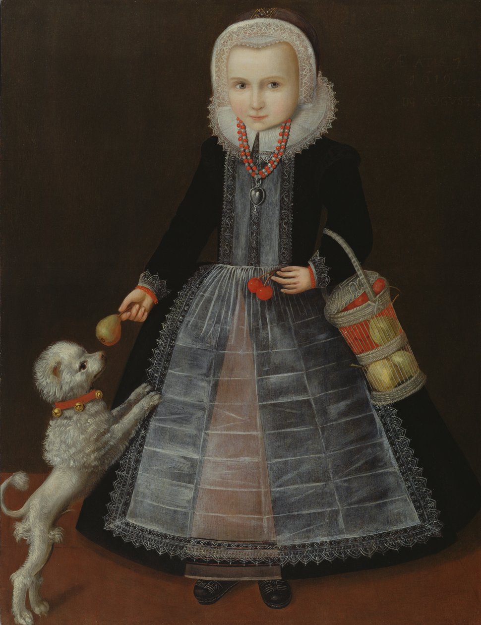 Portrett av en jente, ca. 1610 av School of Friesland