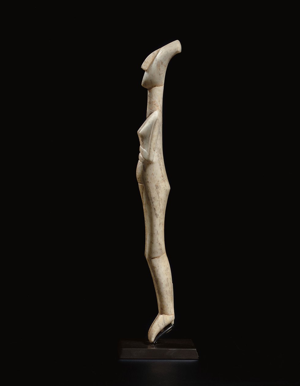 Kykladisk liggende kvinneskikkelse, navnestykke til Schuster-mesteren, Early Cycladic II, ca. 2400 f.Kr. av Schuster Master