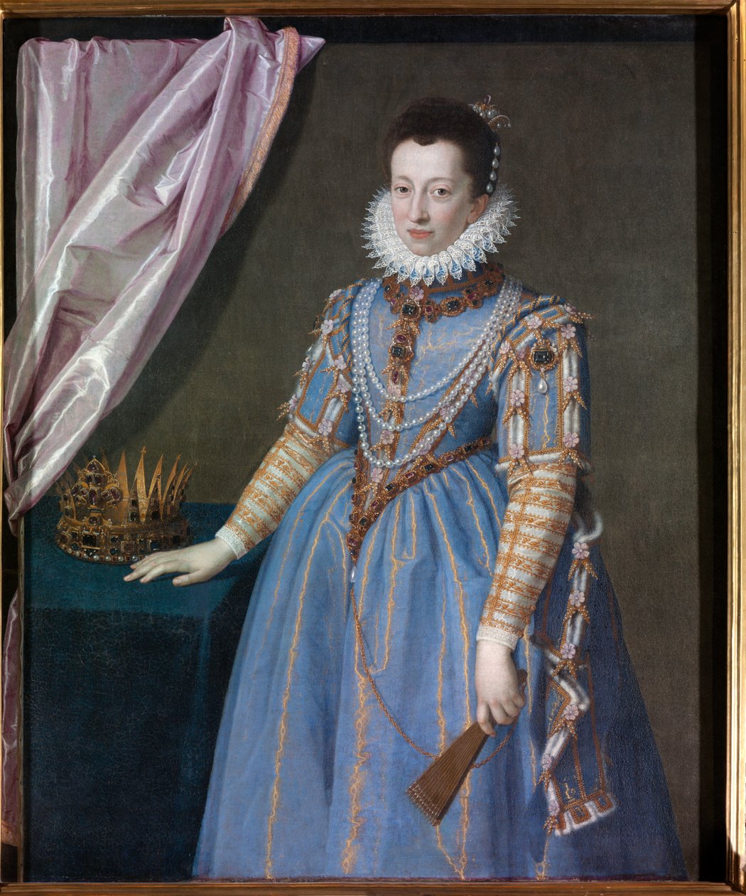 Portrett av Cristina di Lorena, storhertuginne av Toscana, 1590 av Scipione Pulzone