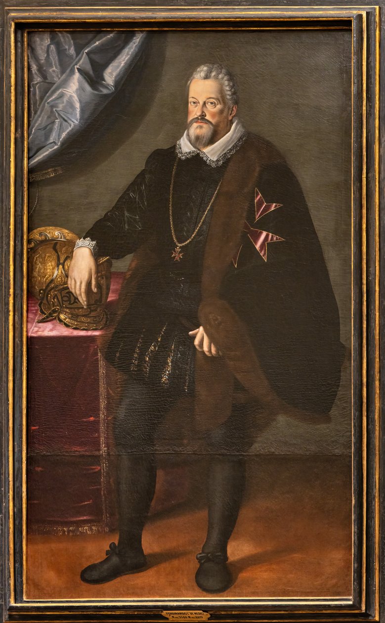 portrett av Ferdinando de#39; Medici, ca. 1550-98 (olje på lerret) av Scipione (1550-98) Pulzone