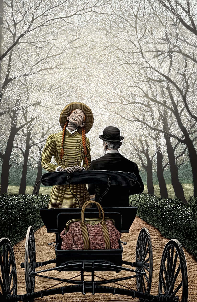 Anne fra Bjørkely, 2004 (skrapebrett, digitalt fargelagt) av Scott McKowen