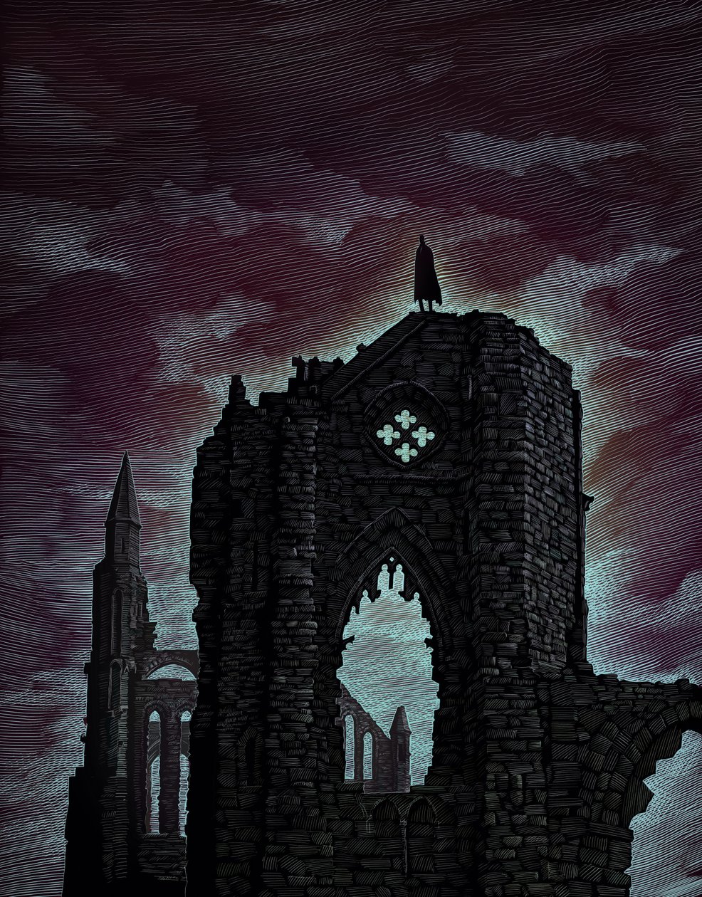 Dracula, 2010 (skrapebrett, fargelagt digitalt) av Scott McKowen